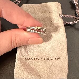 David Yurman X crossover band ring, size 8